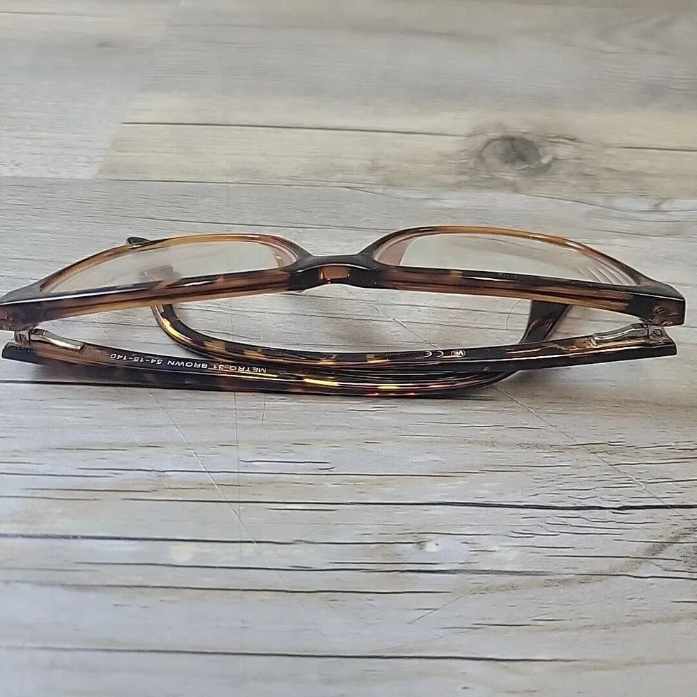Vivid Ve Metro 31 Brown‎ Eyeglasses Full Rim Tortoise 54-15 140 FRAMES ONLY